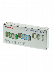 Часы электронные настольные от USB с будильником и термометром VST 898-1 Красные